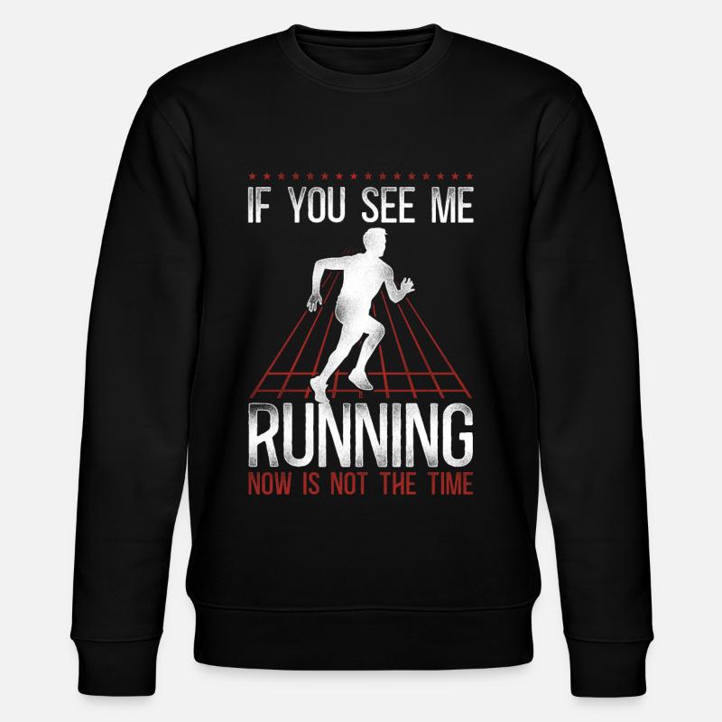 Running Runner Half Marathon - Stanley/Stella CHANGER Unisex Organic Sweatshirt - black