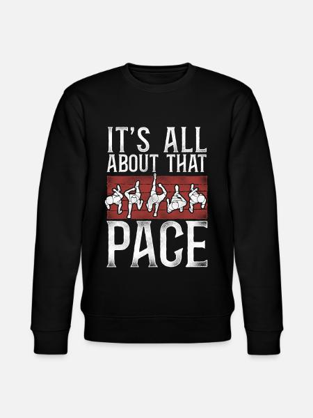 Running Runner Half Marathon - Stanley/Stella Unisex Bio-Sweatshirt CHANGER  - Schwarz