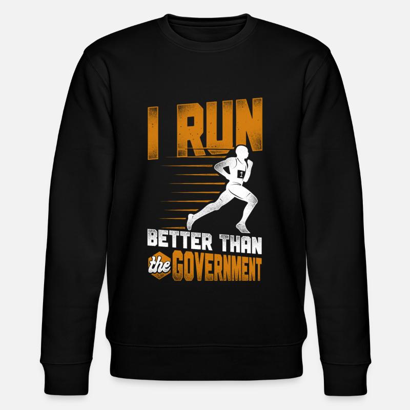 Running Runner Semi-Marathon - Sweat bio CHANGER Stanley/Stella Unisexe - noir