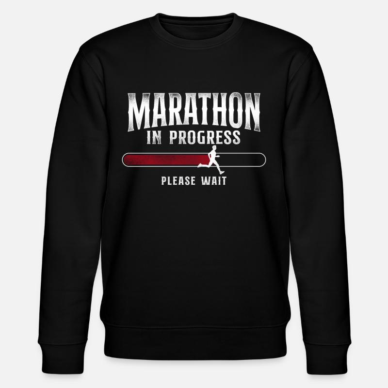 Running Runner Half Marathon - Stanley/Stella CHANGER Unisex Organic Sweatshirt - black