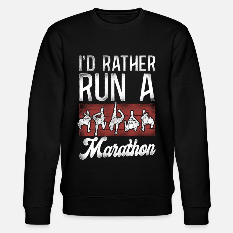Running Runner Half Marathon - Stanley/Stella CHANGER Unisex Organic Sweatshirt - black