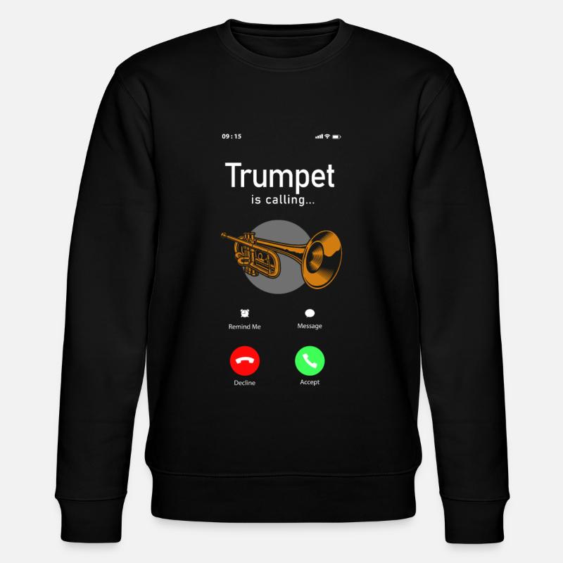 Affichage du téléphone trumpet player - Sweat bio CHANGER Stanley/Stella Unisexe - noir