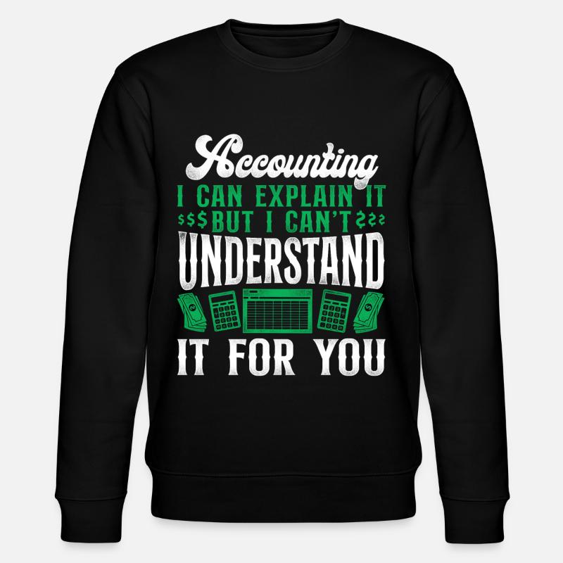 Accountant Bookkeeper Accounting - Stanley/Stella CHANGER Unisex Organic Sweatshirt - black