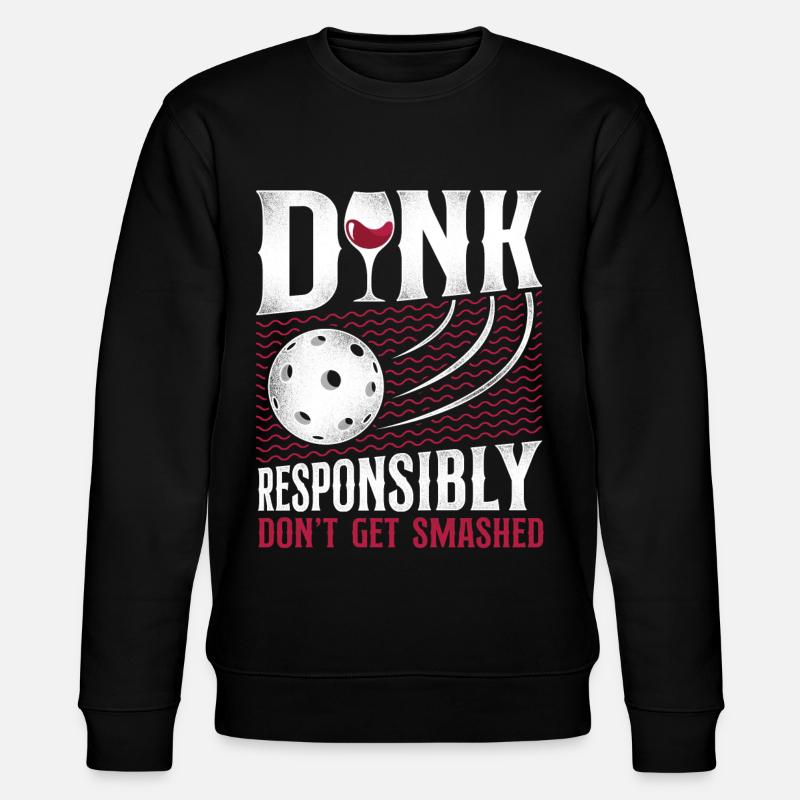 Pickleball Pun Wine Dink - Sweat bio CHANGER Stanley/Stella Unisexe - noir