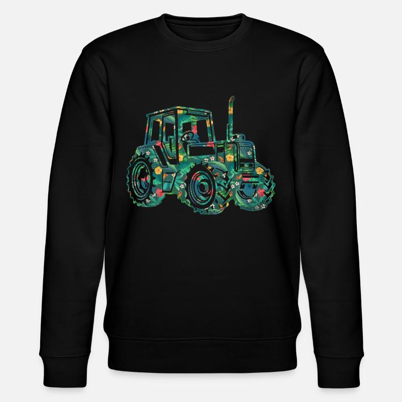 Agriculteur Fleur Florale - Sweat bio CHANGER Stanley/Stella Unisexe - noir