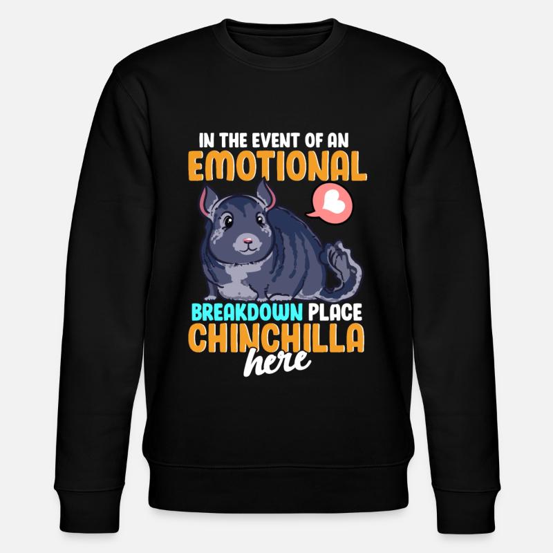 Drôle de panne émotionnelle Chinchilla - Sweat bio CHANGER Stanley/Stella Unisexe - noir
