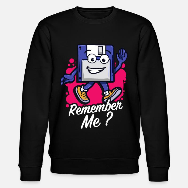 Programmer Retro-diskette Floppy disc - Stanley/Stella CHANGER Unisex Organic Sweatshirt - black