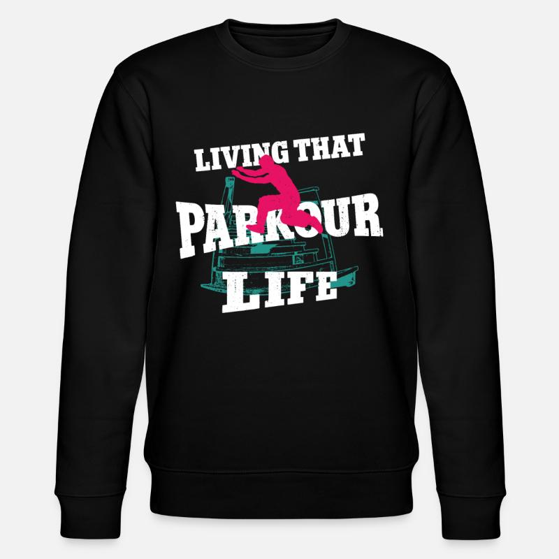 Parkour Free Running Traceur - Sweat bio CHANGER Stanley/Stella Unisexe - noir