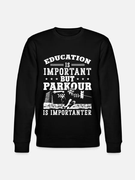 Parkour Free Running Traceur - Stanley/Stella CHANGER Unisex Organic Sweatshirt - black