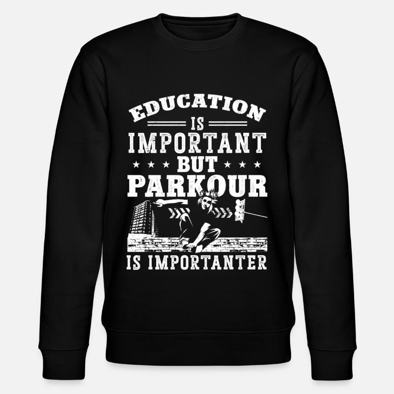 Parkour Free Running Traceur - Sweat bio CHANGER Stanley/Stella Unisexe - noir