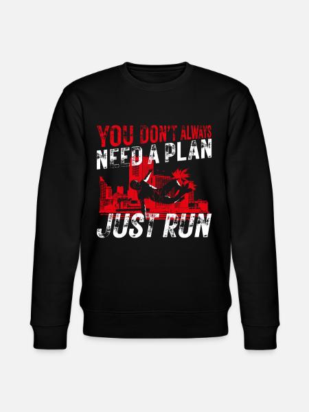 Parkour Free Running Traceur - Stanley/Stella CHANGER Unisex Organic Sweatshirt - black