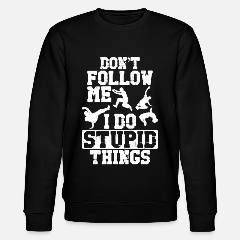 Parkour Free Running Traceur - Sweat bio CHANGER Stanley/Stella Unisexe - noir