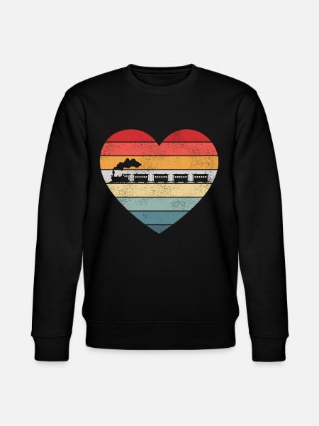 Steam Train Driver Trainspotting - Stanley/Stella CHANGER Unisex Organic Sweatshirt - black