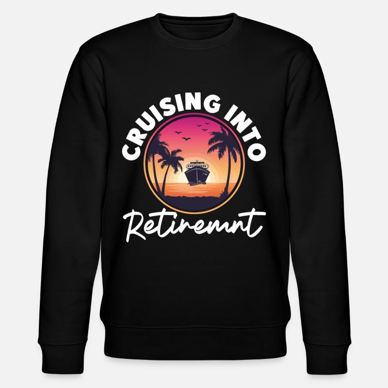 Cruise Ship Vacation Retired - Stanley/Stella CHANGER Unisex Organic Sweatshirt - black