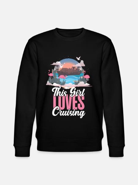 Cruise Ship Vacation Girl This - Stanley/Stella CHANGER Unisex Organic Sweatshirt - black