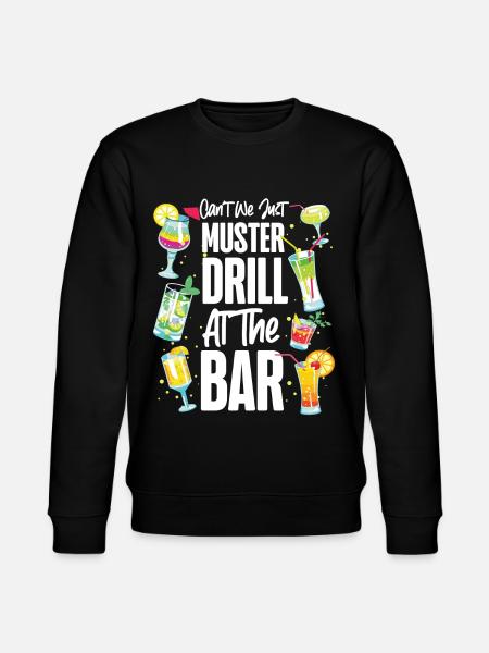 Cruise Ship Vacation Drinking - Stanley/Stella CHANGER Unisex Organic Sweatshirt - black