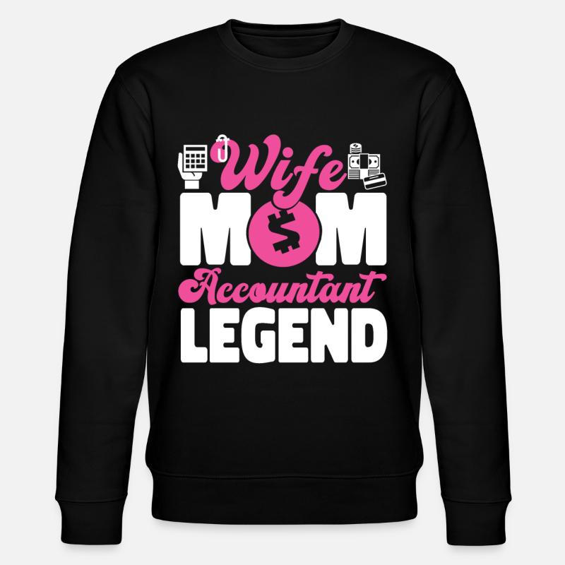 Accountant Bookkeeper Accounting - Stanley/Stella CHANGER Unisex Organic Sweatshirt - black