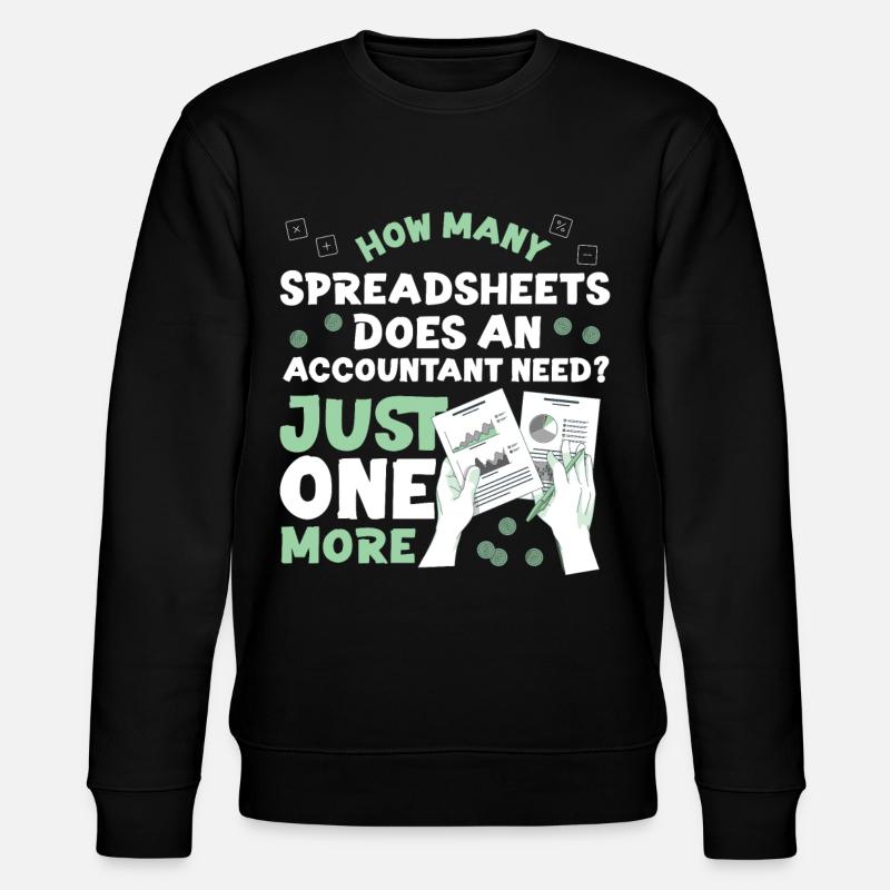 Accountant Bookkeeper Accounting - Stanley/Stella CHANGER Unisex Organic Sweatshirt - black