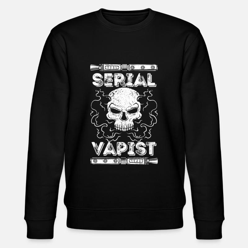 Vaping Serial Vapist E-cigarette - Stanley/Stella CHANGER Unisex Organic Sweatshirt - black