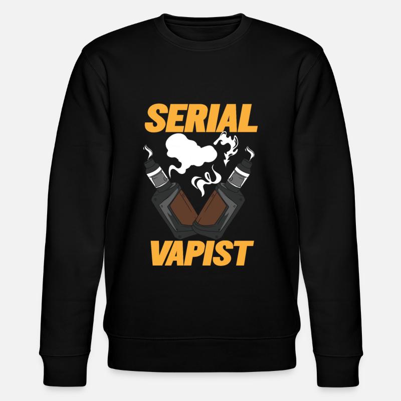 Vaping Serial Vapist E-cigarette - Stanley/Stella CHANGER Unisex Organic Sweatshirt - black