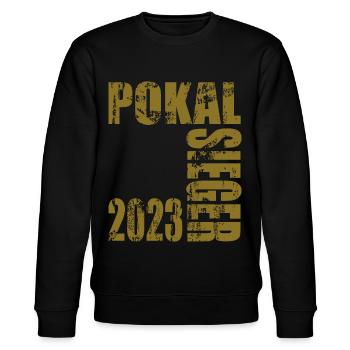 Pokalsieger 2023 - Stanley/Stella Unisex Bio-Sweatshirt CHANGER  - Schwarz - Vorne - Nik (191cm) & Marisol (170cm)
