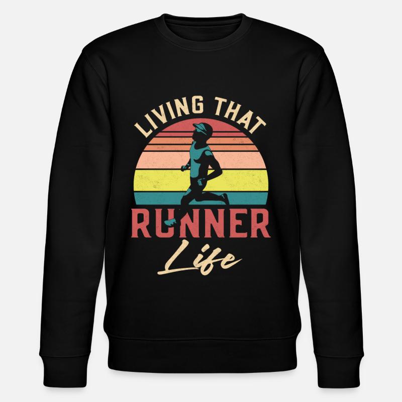 Running Runner Semi-Marathon - Sweat bio CHANGER Stanley/Stella Unisexe - noir