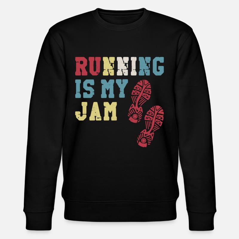 Running Runner Half Marathon - Stanley/Stella CHANGER Unisex Organic Sweatshirt - black