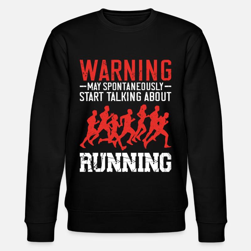 Running Runner Half Marathon - Stanley/Stella CHANGER Unisex Organic Sweatshirt - black