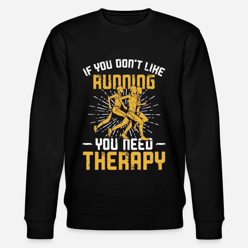Running Runner Half Marathon - Stanley/Stella CHANGER Unisex Organic Sweatshirt - black