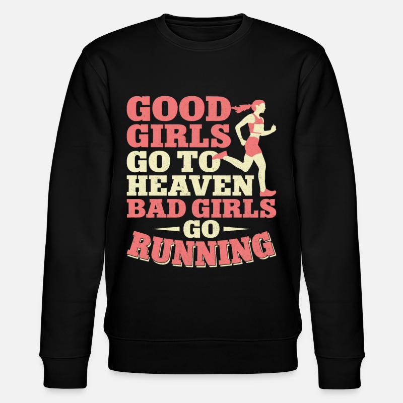 Running Runner Half Marathon - Stanley/Stella CHANGER Unisex Organic Sweatshirt - black