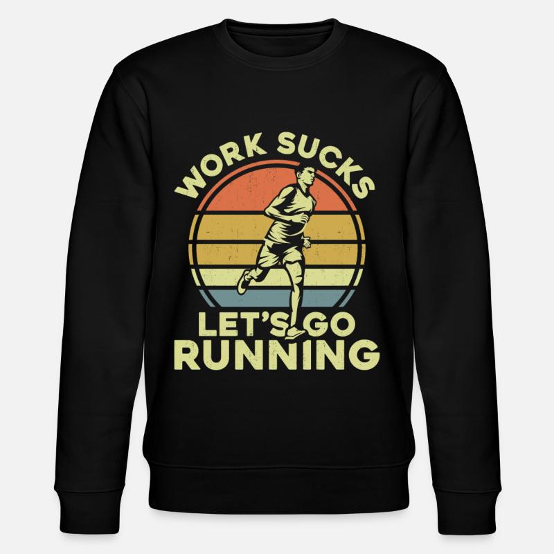 Running Runner Semi-Marathon - Sweat bio CHANGER Stanley/Stella Unisexe - noir