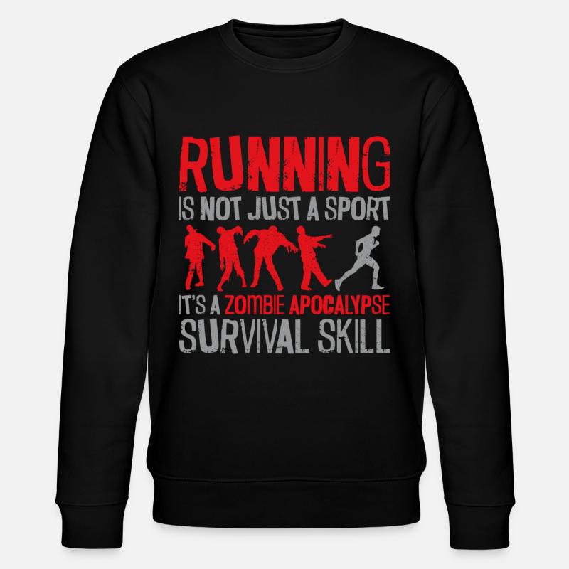 Running Runner Half Marathon - Stanley/Stella CHANGER Unisex Organic Sweatshirt - black