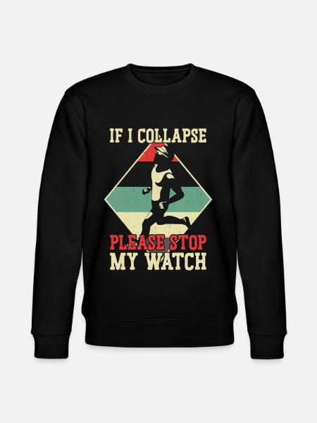 Running Runner Half Marathon - Stanley/Stella CHANGER Unisex Organic Sweatshirt - black