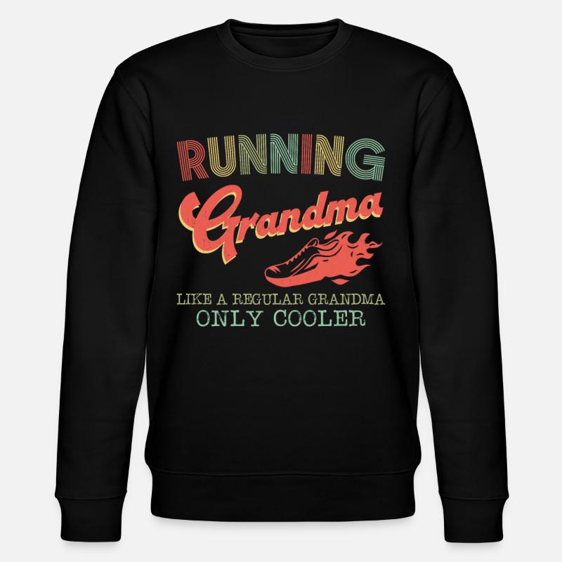 Running Runner Half Marathon - Stanley/Stella Unisex Bio-Sweatshirt CHANGER  - Schwarz