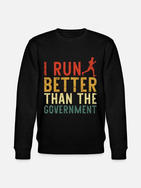 Running Runner Half Marathon - Stanley/Stella CHANGER Unisex Organic Sweatshirt - black