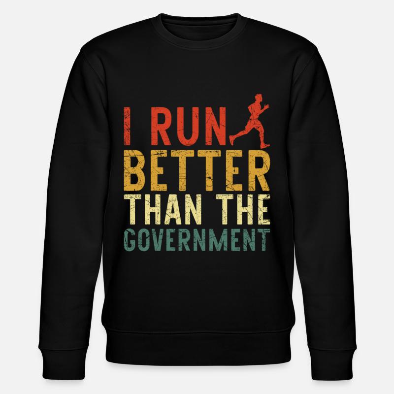 Running Runner Half Marathon - Stanley/Stella CHANGER Unisex Organic Sweatshirt - black