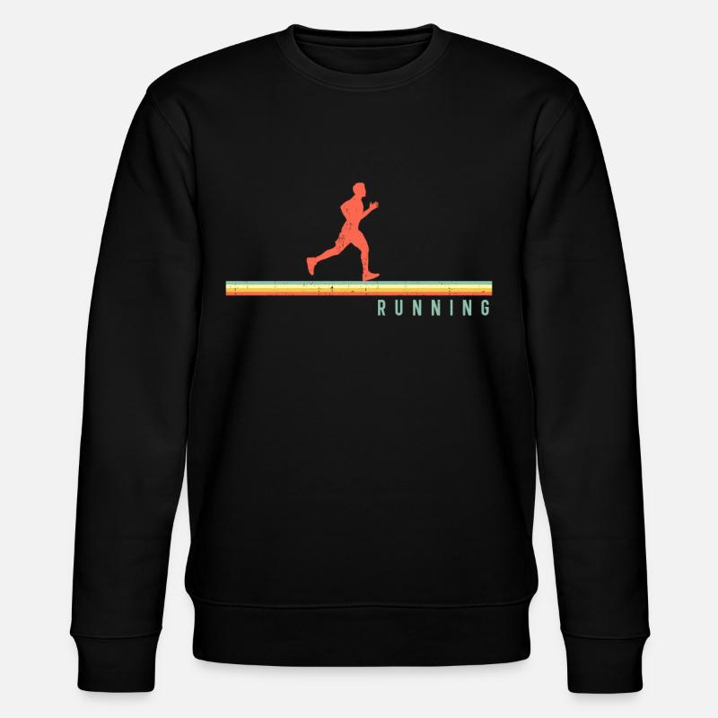 Running Runner Half Marathon - Stanley/Stella CHANGER Unisex Organic Sweatshirt - black