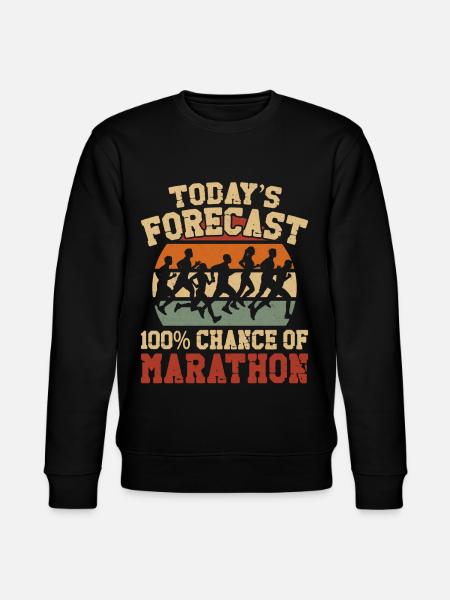 Running Runner Half Marathon - Stanley/Stella Unisex Bio-Sweatshirt CHANGER  - Schwarz