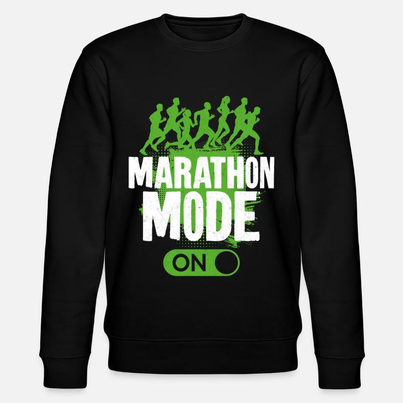 Running Runner Half Marathon - Stanley/Stella CHANGER Unisex Organic Sweatshirt - black