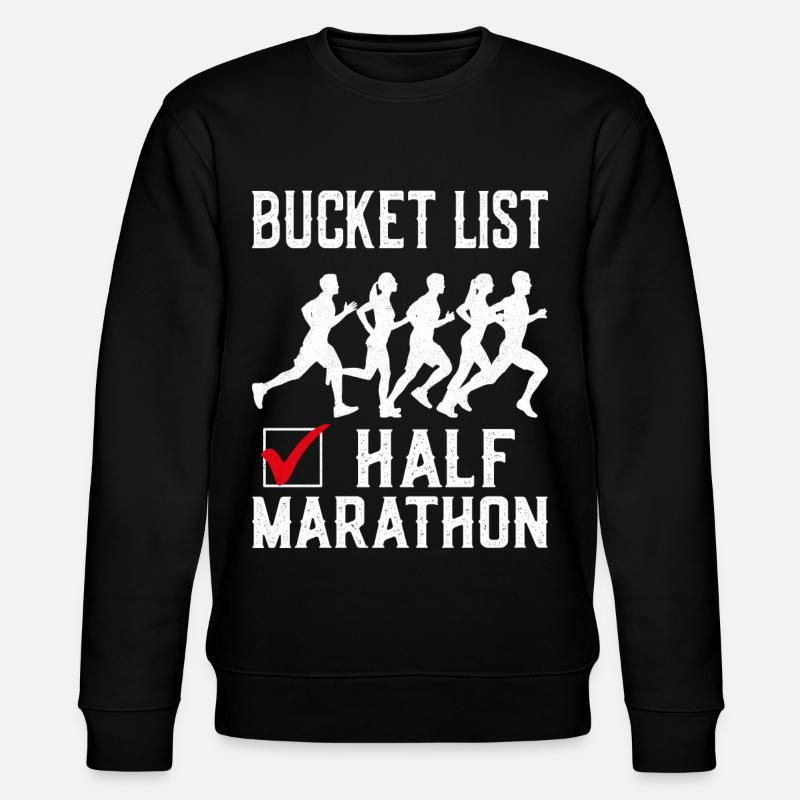 Running Runner Half Marathon - Stanley/Stella CHANGER Unisex Organic Sweatshirt - black