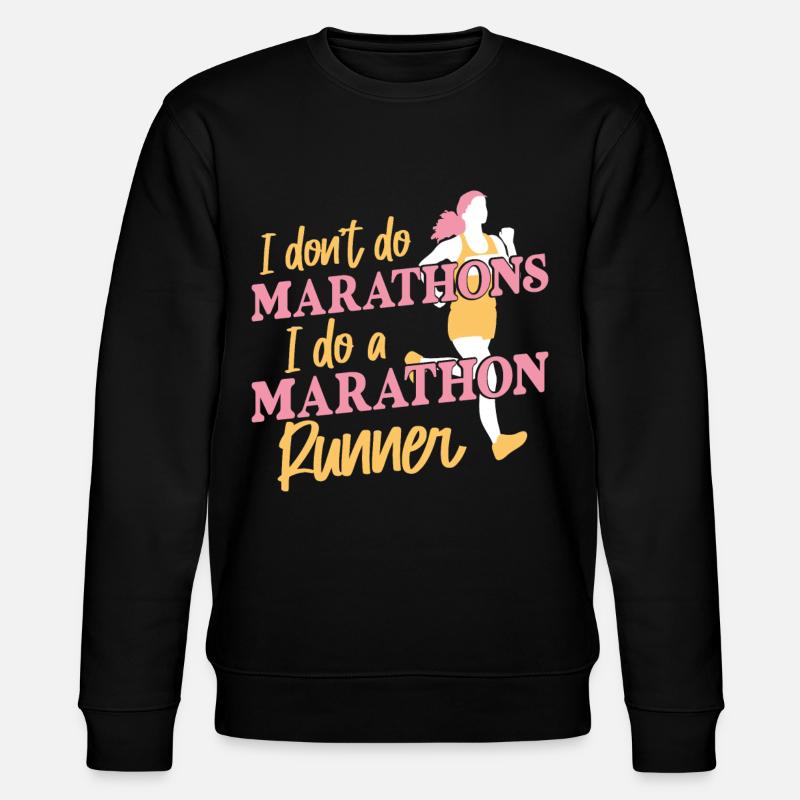 Running Runner Semi-Marathon - Sweat bio CHANGER Stanley/Stella Unisexe - noir