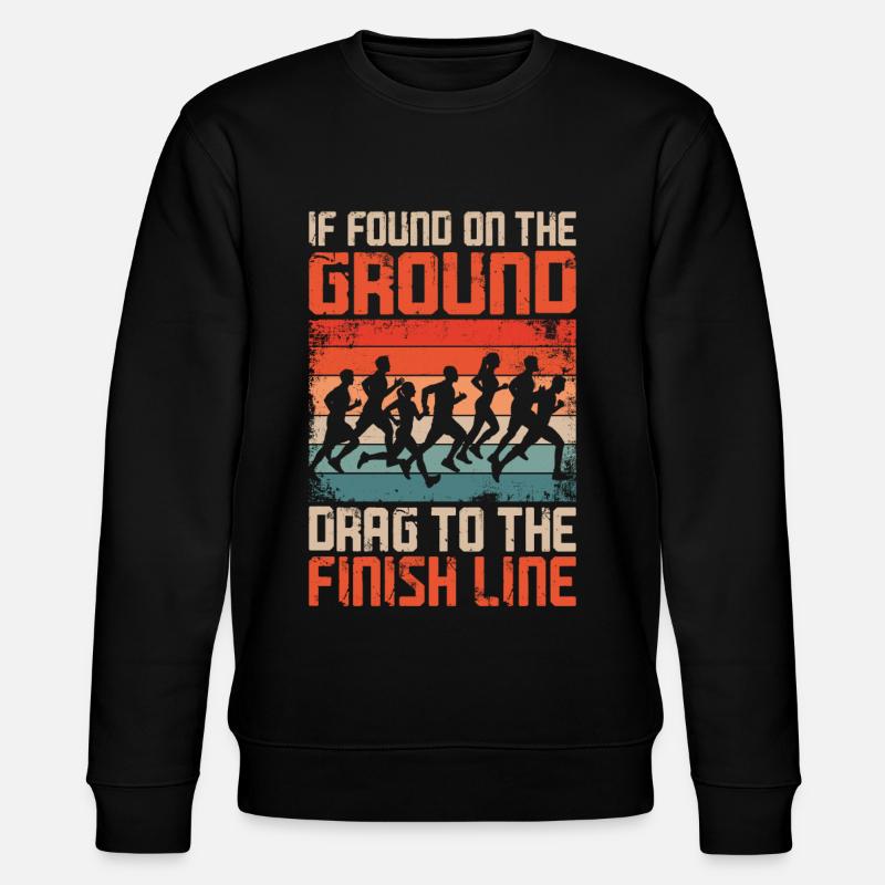 Running Runner Half Marathon - Stanley/Stella CHANGER Unisex Organic Sweatshirt - black