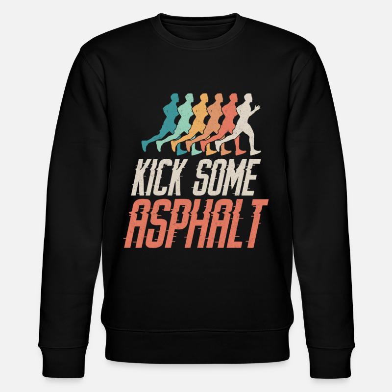 Running Runner Half Marathon - Stanley/Stella CHANGER Unisex Organic Sweatshirt - black