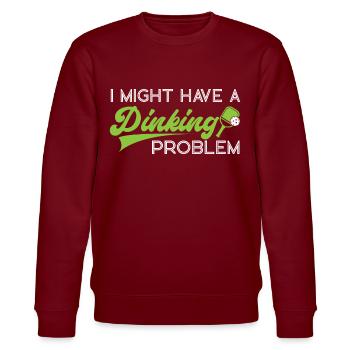 Pickleball Pun I Might Have A - Stanley/Stella CHANGER Unisex Organic Sweatshirt - burgundy - Front - Nik (191cm) & Marisol (170cm)