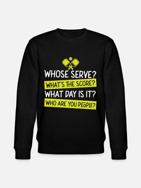 Pickleball Whose Serve? What's The - Stanley/Stella Unisex Bio-Sweatshirt CHANGER - Schwarz