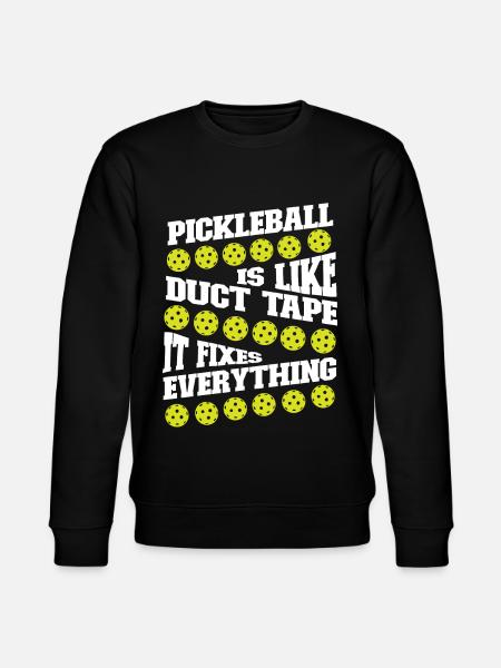 Pickleball Pickleball Is Like Duct - Stanley/Stella CHANGER Unisex Organic Sweatshirt - black