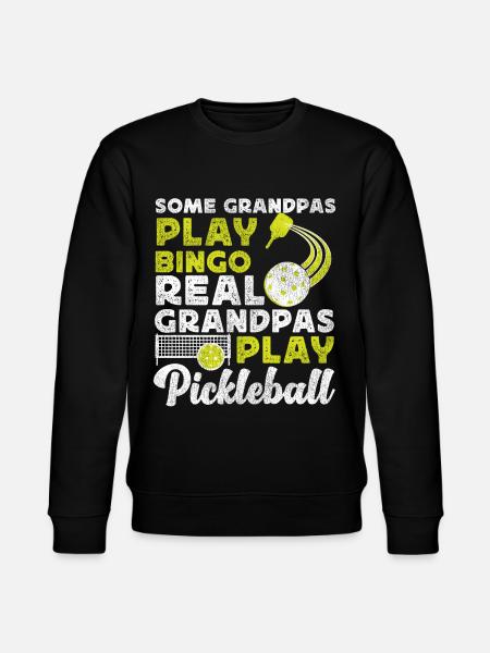 Pickleball Grandpa Some Grandpas - Stanley/Stella CHANGER Unisex Organic Sweatshirt - black