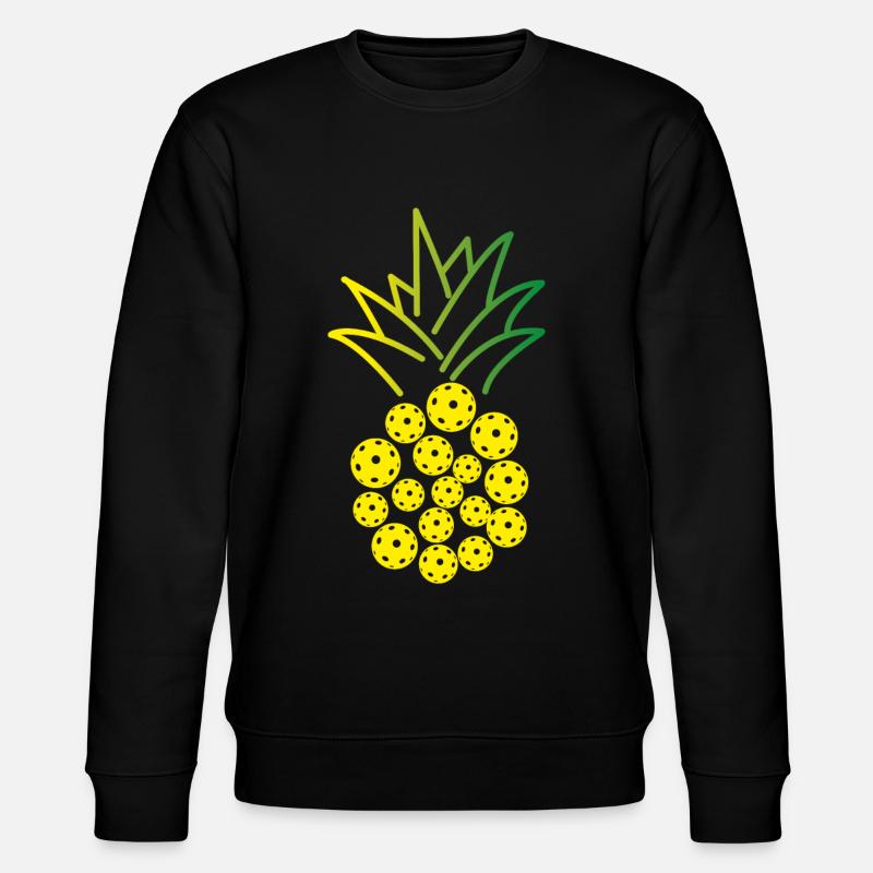 Pickleball Pineapple - Stanley/Stella CHANGER Unisex Organic Sweatshirt - black