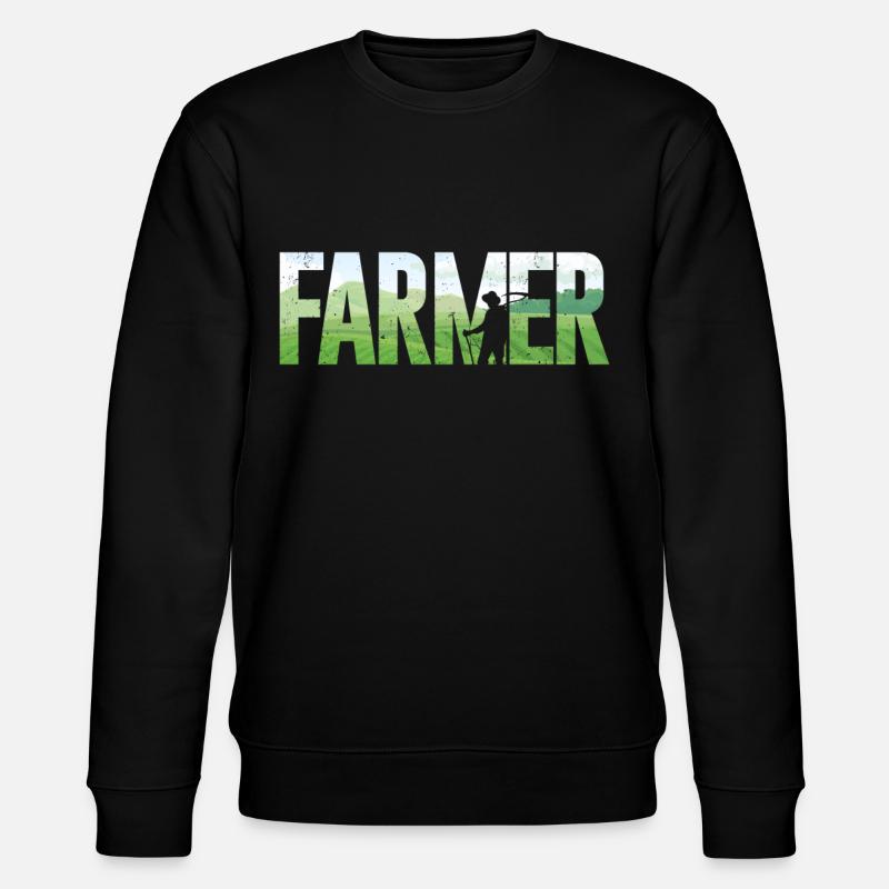 Farming Farmer Farmer - Stanley/Stella Unisex Bio-Sweatshirt CHANGER  - Schwarz