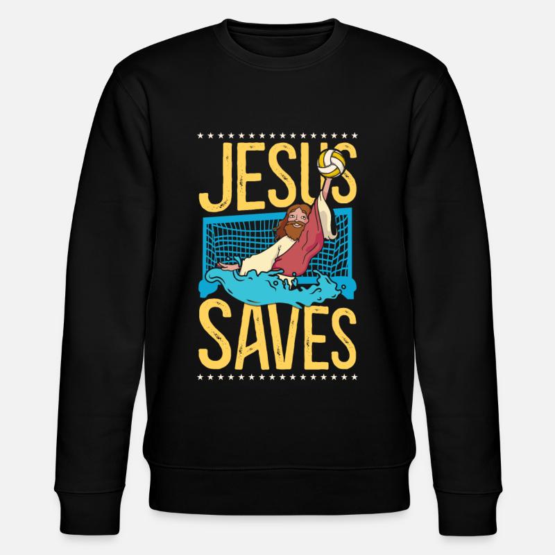 Water-polo Jésus Foi Chrétienne - Sweat bio CHANGER Stanley/Stella Unisexe - noir